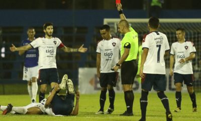 El presidente de Sol de América, Miguel Figueredo, criticó la disparidad de criterios en el arbitraje. Foto: @CopaDePrimera.