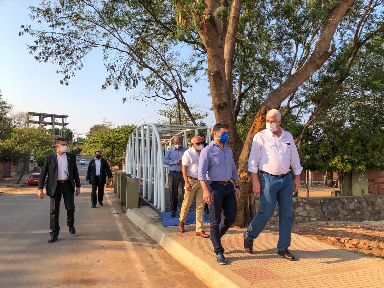 Esta mañana se realizó la habilitación oficial de estas obras complementarias en la zona de acceso a la Costanera Norte. Foto: Gentileza.