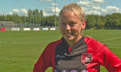 Ellen Fokkema, la primera futbolista en integrar un equipo masculino. Foto: Omrop Fryslân.