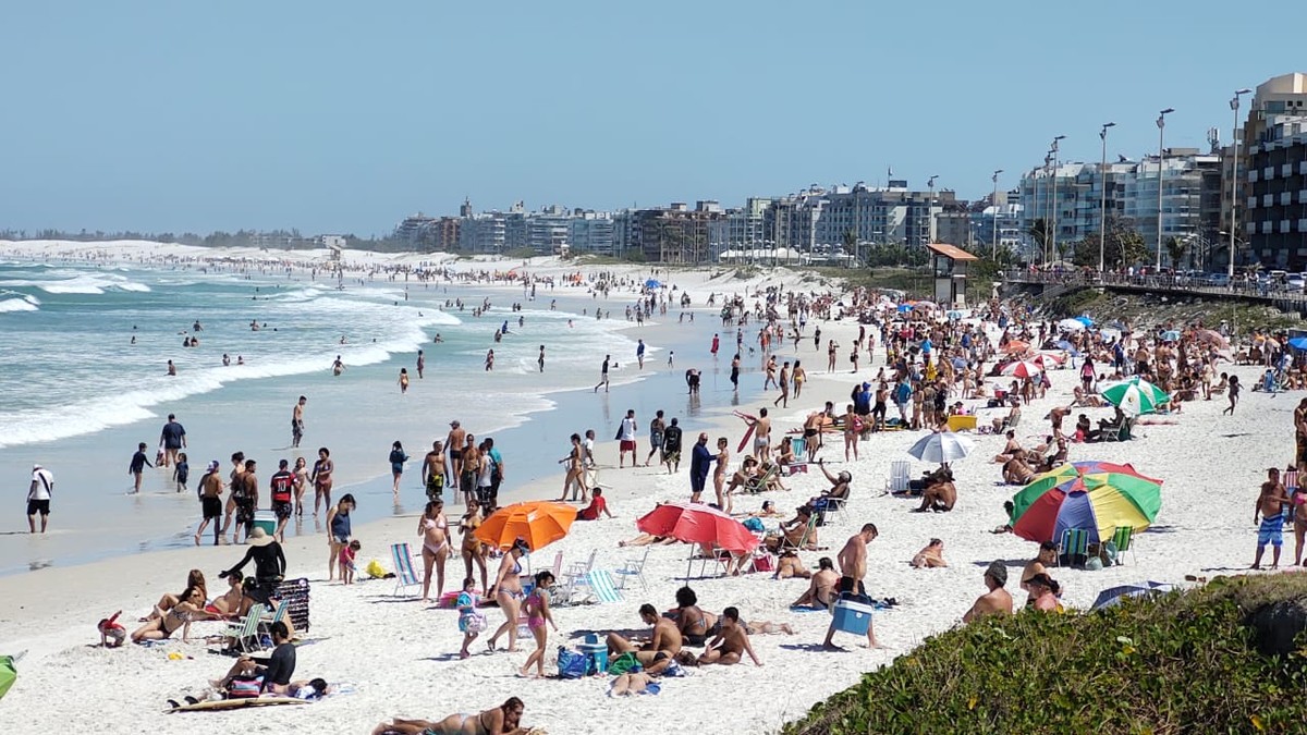 Las playas en Rio de Janeiro tuvieron gran concurrencia el fin de semana. Foto:Oglobo