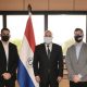 Universitarios se reunieron con el presidente del Senado, Oscar Salomon. Foto: Gentileza