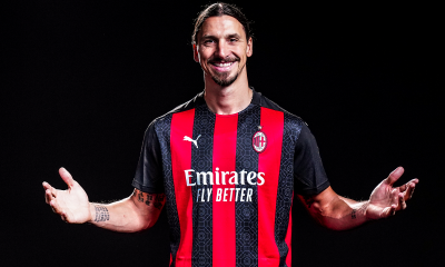 El delantero sueco renovó por un año con el AC Milan, equipo donde convirtió 11 goles en la última temporada. Foto: acmilan.com.