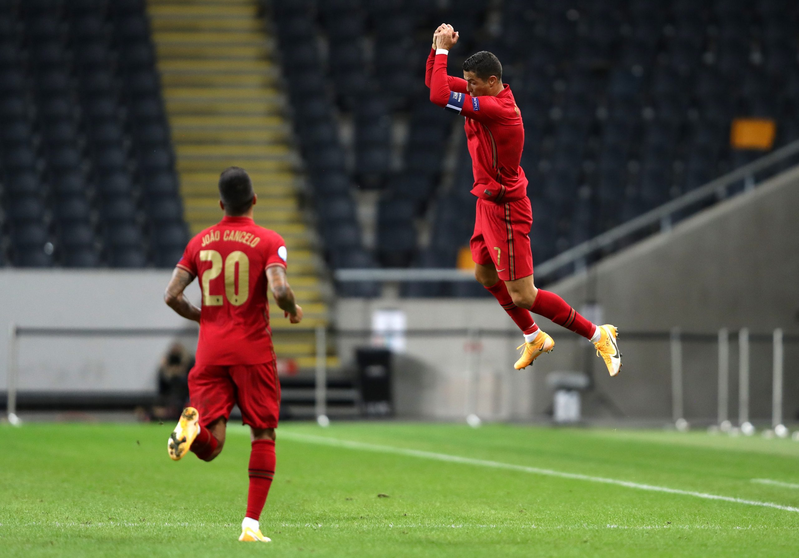 Cristiano Ronaldo es el único jugador en actividad que supera la barrera de los 100 goles a nivel de selecciones. Foto: @EURO2020.