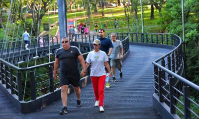 El parque lineal, Manuel Ortiz Guerrero, de Ciudad del Este se encuentra actualmente cerrado. Foto: Itaipú