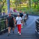 El parque lineal, Manuel Ortiz Guerrero, de Ciudad del Este se encuentra actualmente cerrado. Foto: Itaipú