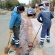 Essap cambia tuberías obsoletas en el barrio Trinidad. Foto: Gentileza.