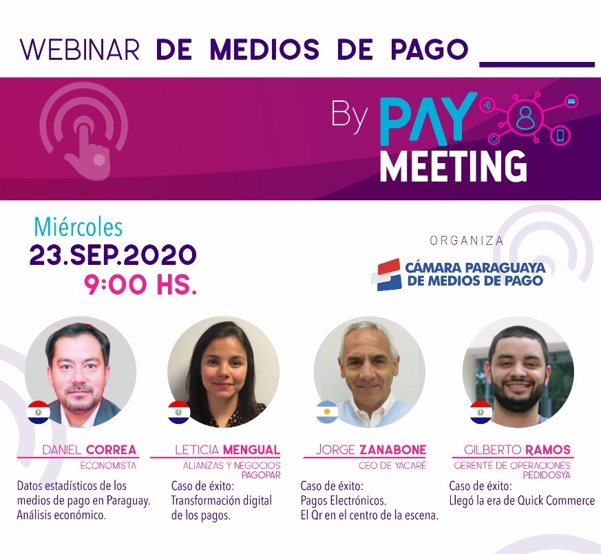 Este miércoles se realizará el encuentro virtual sobre medios de pagos en Paraguay. Foto: Gentileza.