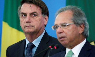 Jair Bolsonaro y su ministro de Economía, Paulo Guedes. Foto: Infobae.