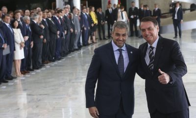 Mario Abdo y Jair Bolsonaro