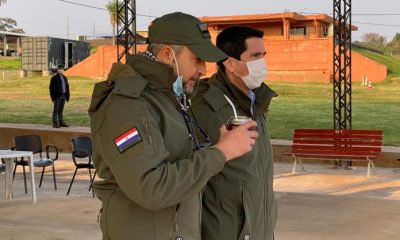 Mario Abdo Benítez se encuentra desde este miércoles en la sede del Centro de Comando de Operaciones de Defensa, en la ciudad de Concepción. Foto: IP