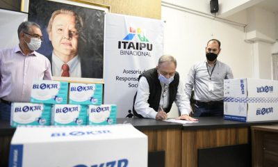 En total, la Gobernación del décimo departamento recibirá 50.000 unidades de tapabocas. Foto: Itaipú.