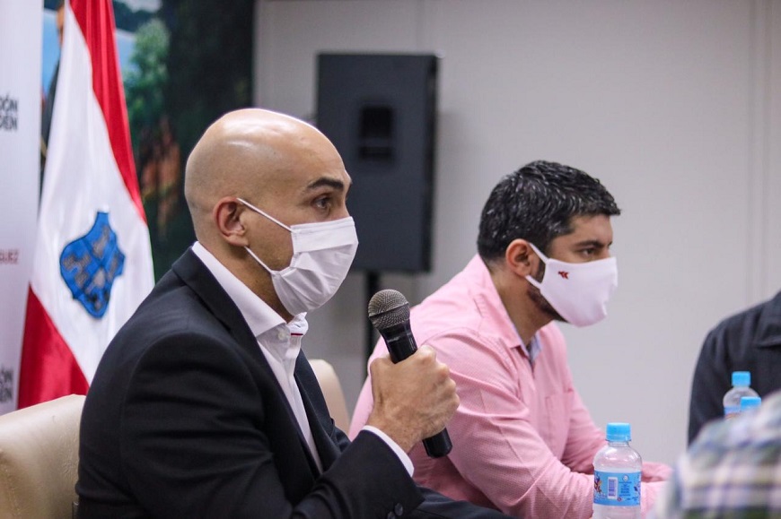 Tema dengue y Covid.19, fueron tratados el jueves en la Municipalidad de Asunción. Foto: Ministerio de Salud.