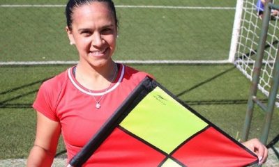 Este viernes, Nancy Fernández hará su debut como jueza de línea en Primera División. Foto: @APFOficial.