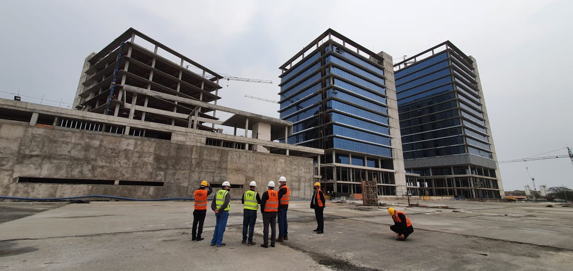 El complejo de 5 torres abrigará a 5 6 ministerios. Foto: MOPC