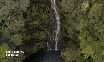 Imponente vista de Salto Cristal.