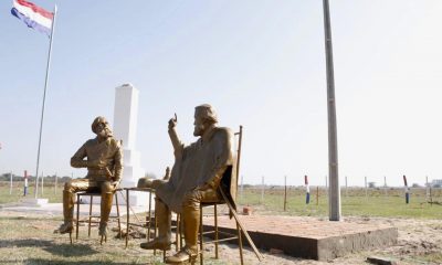 Uno de los monumentos inaugurados de la entrevista de Yatayty Corá. Foto: HCS