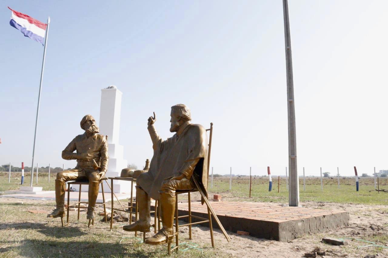 Uno de los monumentos inaugurados de la entrevista de Yatayty Corá. Foto: HCS