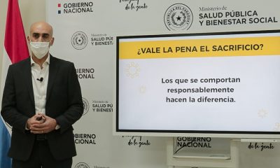 "La cúspide puede ser prolongada en el tiempo" estima el ministro de Salud Julio Mazzoleni. Foto: MSPBS