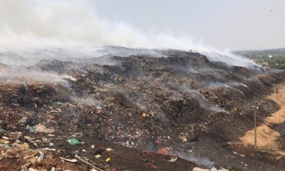 El segundo incendio en Cateura en pocos días. Foto: Fiscalía.