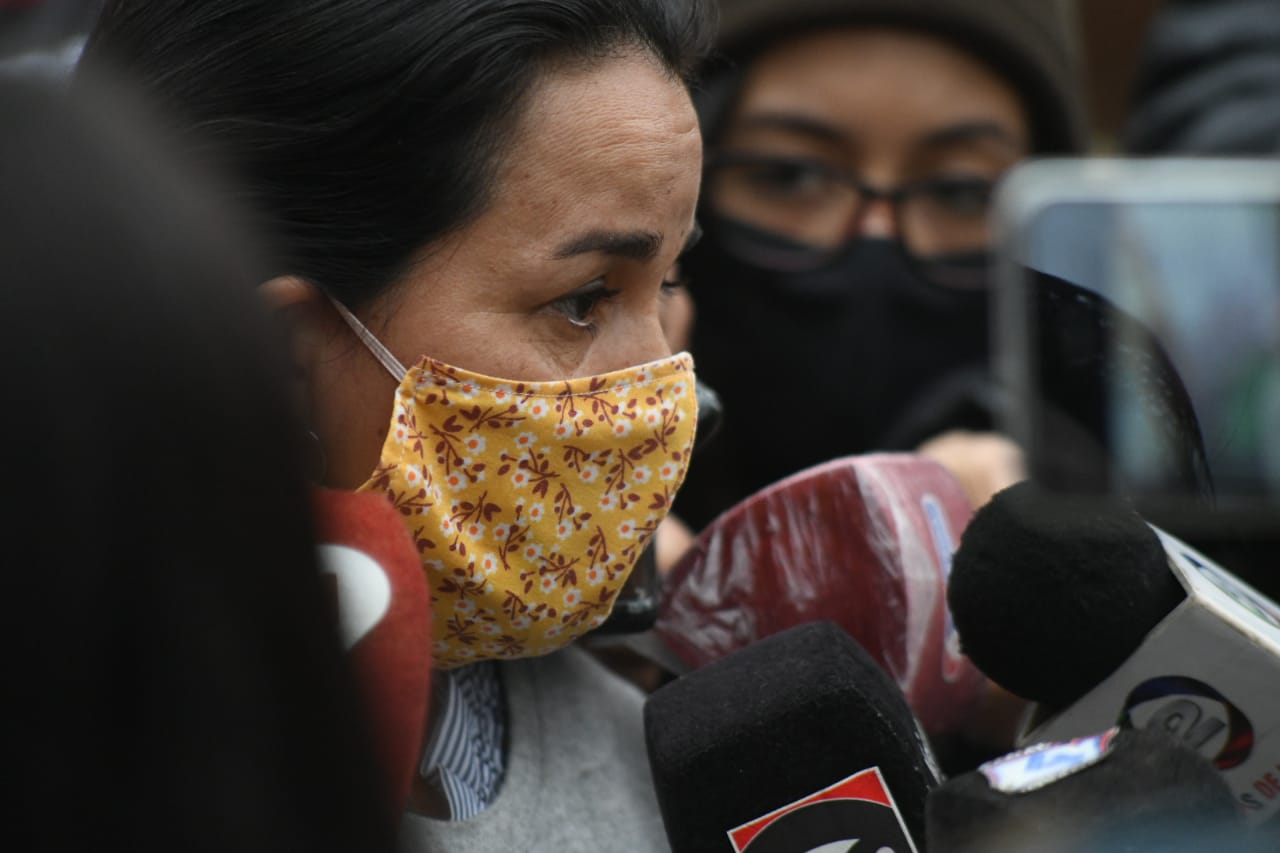 Myriam Villalba, madre de una de las niñas muertas en Yby Yaú. Foto: Marcos Otaño.