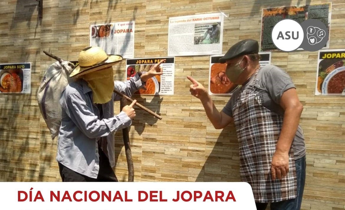 Enseñan a elaborar el jopara. Foto: Acción Cultural