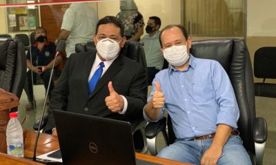 Victor Hugo y Felix Ayala concejales liberales de Asunción. Foto Dircom