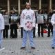 Foto referencial de otra protessta de grupo de veganos en Francia. Foto: Dw