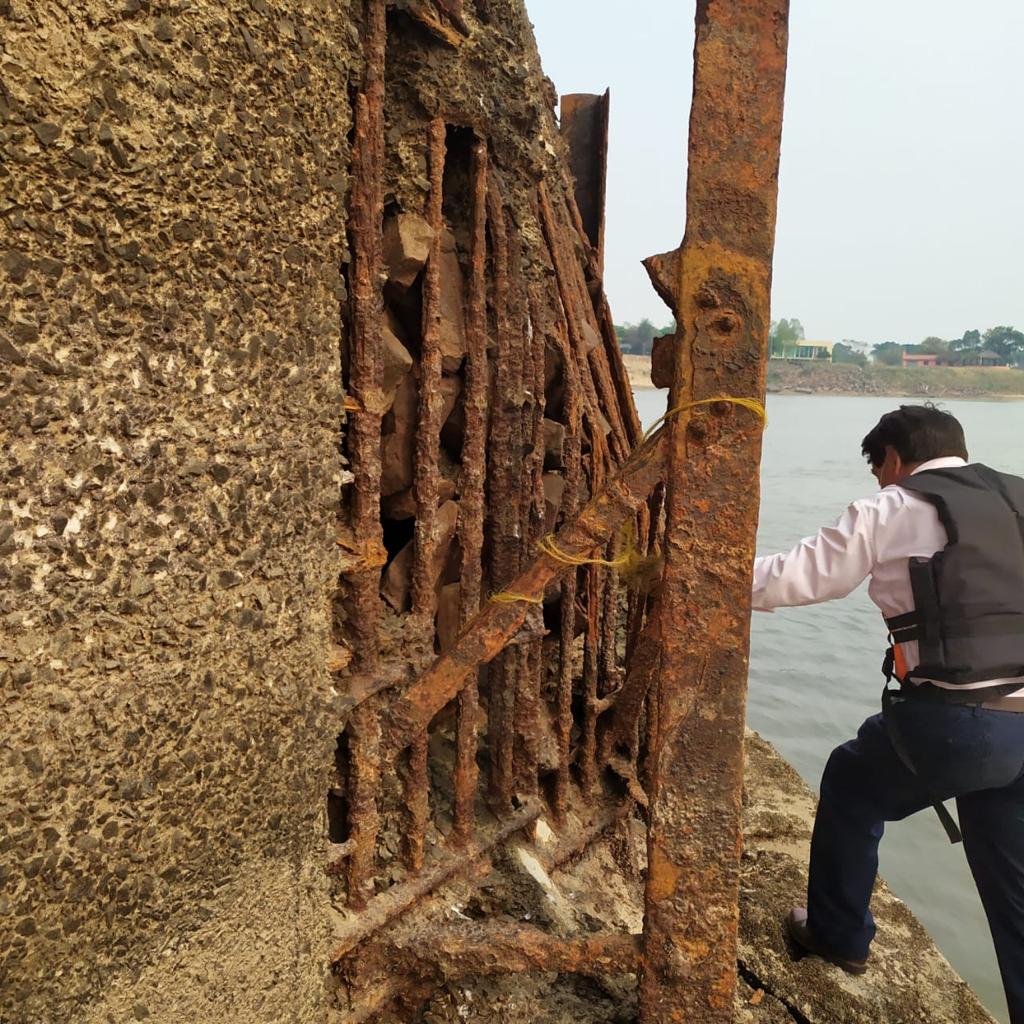 El MOPC aseguró que reparará estructura del Puente Remanso. Foto: MOPC