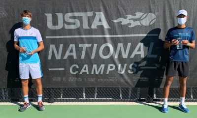 El tenista paraguayo Adolfo Daniel Vallejo, de 16 años, superó al italiano Giulio Perego por 6-2 y 6-2 en la final del ITF Grado 4 de Orlando. Foto: @usta.