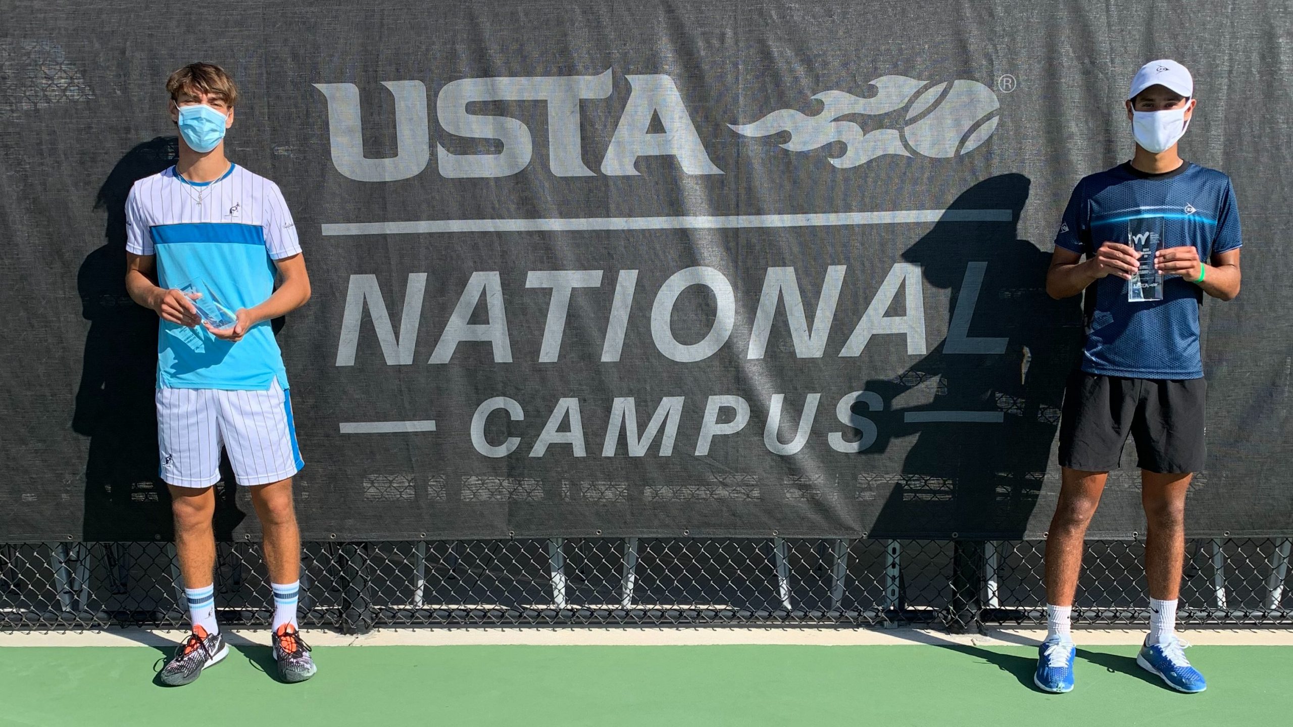 El tenista paraguayo Adolfo Daniel Vallejo, de 16 años, superó al italiano Giulio Perego por 6-2 y 6-2 en la final del ITF Grado 4 de Orlando. Foto: @usta.