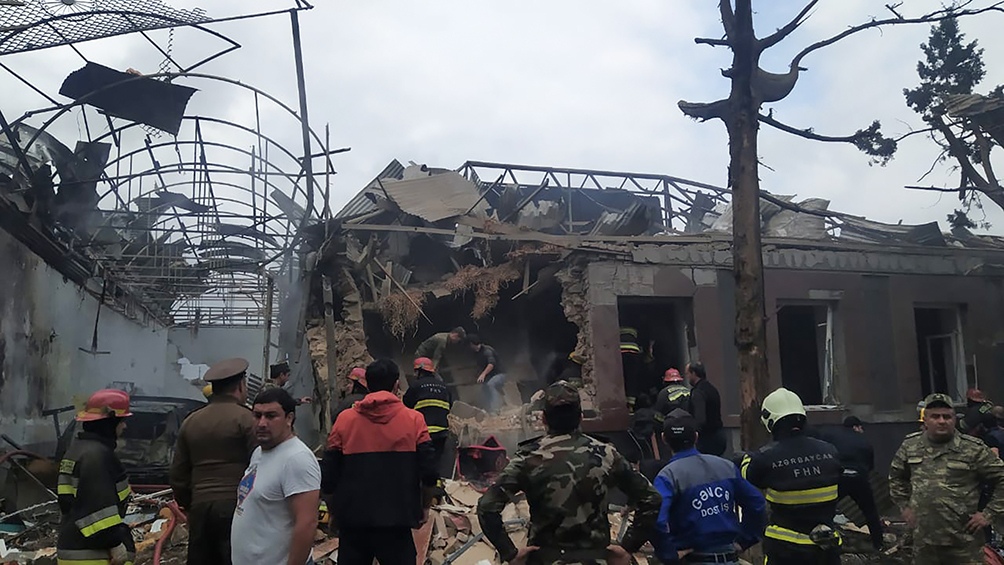 Los enfrentamientos fueron en la principal ciudad de Nagorno Karabaj. Foto: Telam