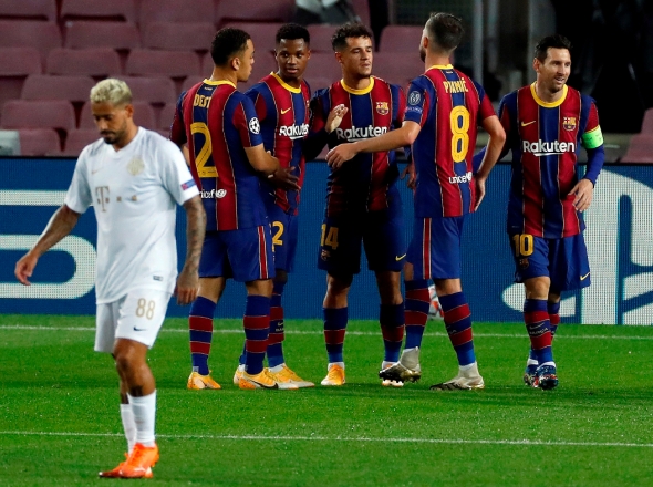 Barcelona venció por 5-1 al Ferencvaros en el Camp Nou. Foto: Tigo Sport.