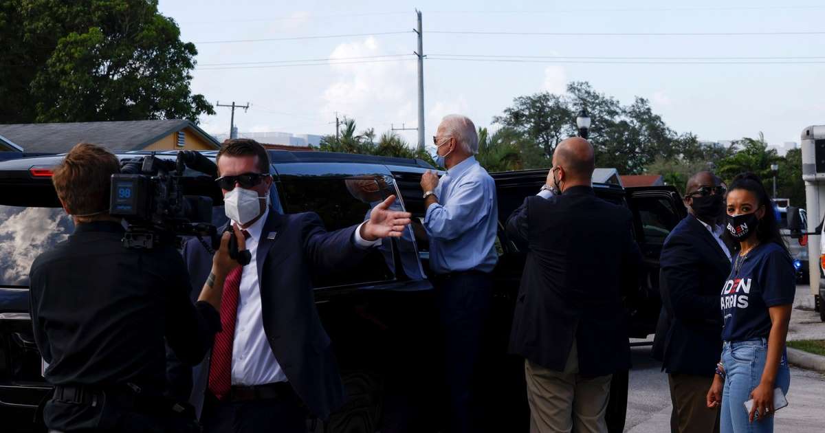 Donald Trump y Joe Biden en la recta final, en Florida. Foto: Clarín.