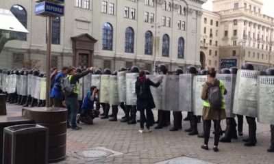 El movimiento de protesta sin precedentes se replicó en otras ciudades bielorrusas. Foto: BBC