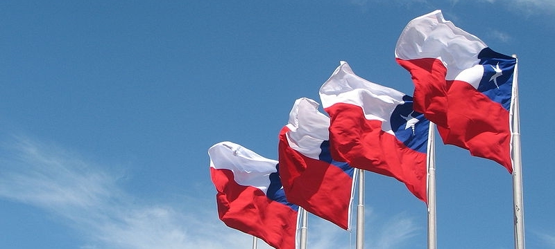 Bandera de Chile. Foto: Archivo