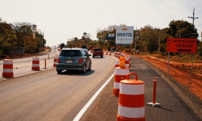 Habilitan último desvío provisorio en la nueva calzada del tramo 3 de la duplicación de la Ruta PY02. Foto: MOPC