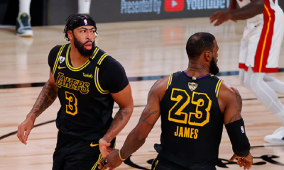 LeBron James y Anthony Davis fueron las figuras en una victoria que coloca a Los Angeles Lakers rumbo a un nuevo anillo. Foto: nba.com.