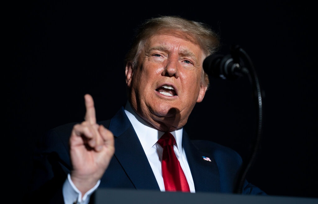 Donald Trump considera que la Comisión para los Debates Presidenciales trata de proteger a Joe Biden mediante el debate virtual Foto: nytimes.com.