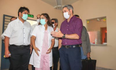 Mario Abdo durante visita a obras de USF