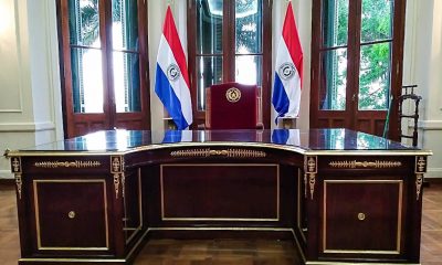 Silla presidencial en Palacio de López. Foto Secretaria de Cultura