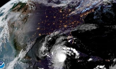 Fotografía satelital cedida por la Oficina Nacional de Administración Oceánica y Atmosférica (NOAA). Foto: NOAA