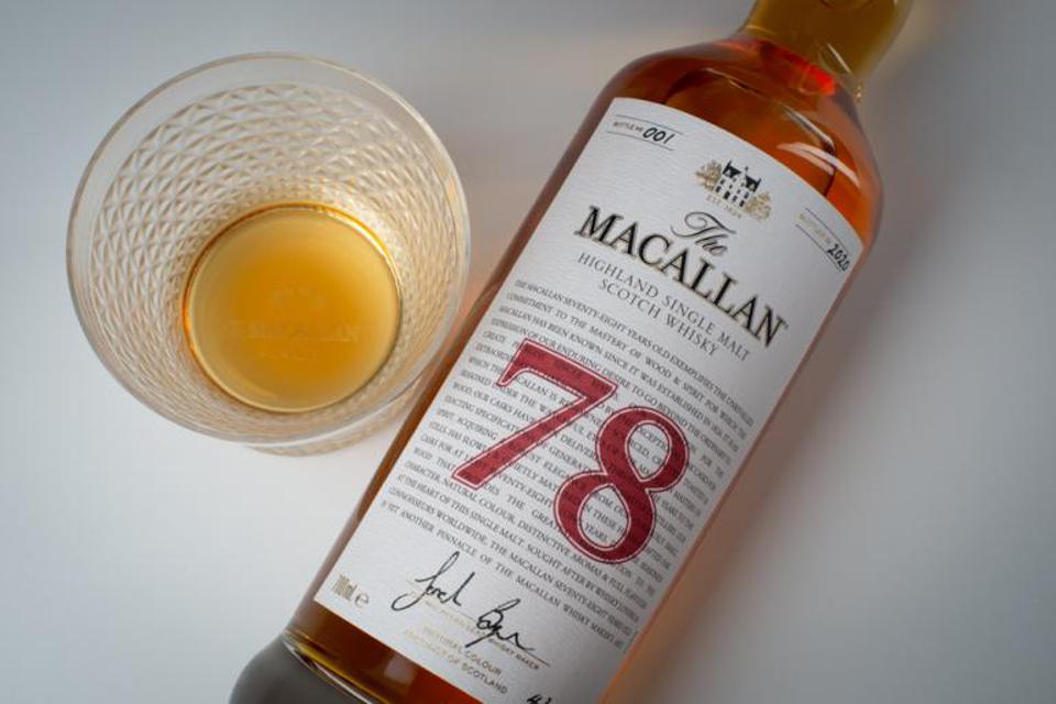 La colección red 78 años. Foto: The Macallan