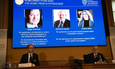 Ceremonia de premiación del Premio Nobel de Física. Foto: Gentileza.