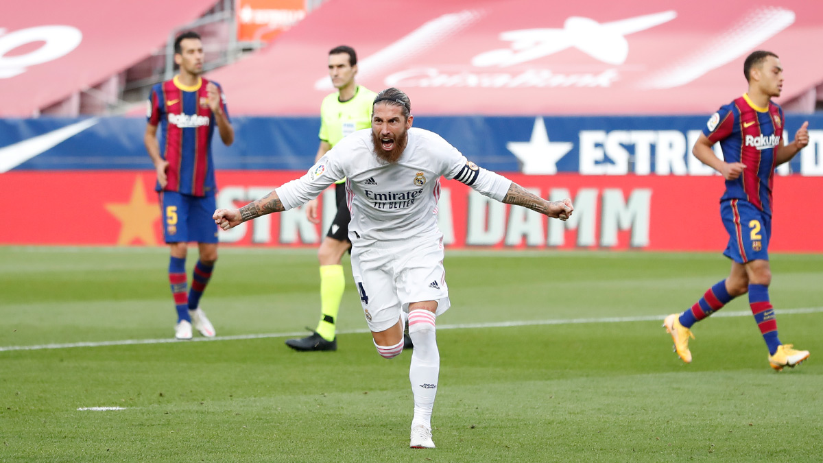 Con los goles de Federico Valverde, Sergio Ramos (p) y Luka Modrić, el Real Madrid se impusto por 1-3 ante su tradicional rival. Foto: @realmadrid.