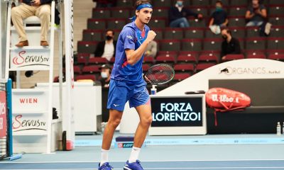 Novak Djokovic cayó este viernes por 6-2 y 6-1 ante el italiano Lorenzo Sonego. El transalpino fue superior a Nole en 70 minutos de juego. Foto: @atptour.