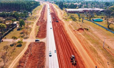 La Duplicación de la Ruta PY 02 continúa sin detenimiento. Foto: Gentileza