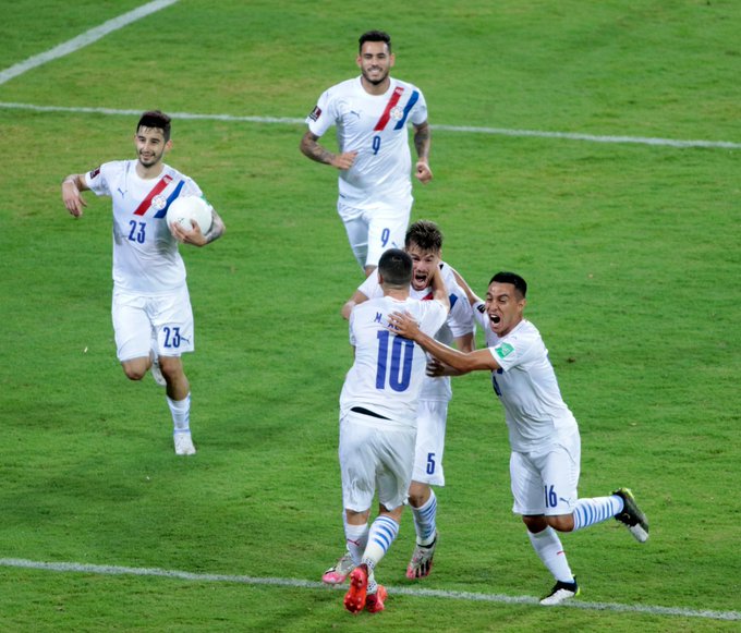 Los 4 puntos en las eliminatorias catapultaron a Paraguay. Foto: APF