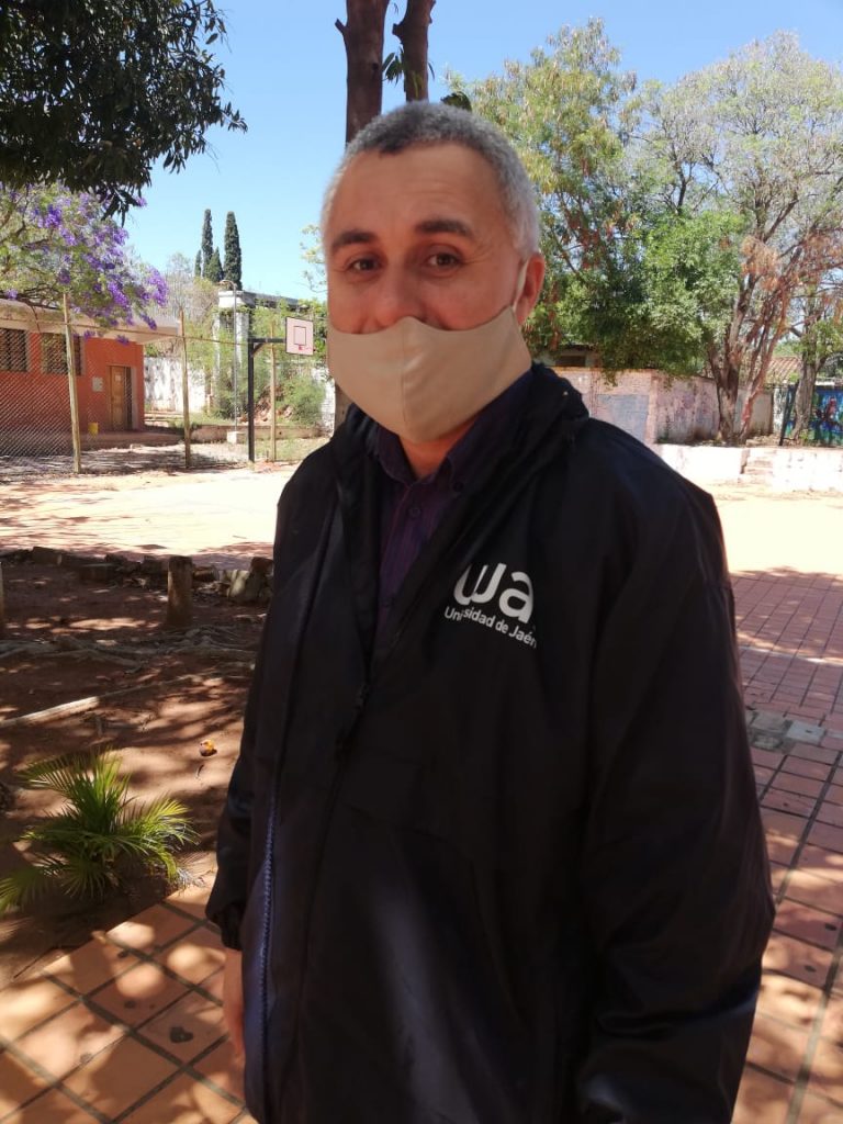 Director, Máximo Aquino, del Colegio Cadetes del Chaco. Foto El Nacional.