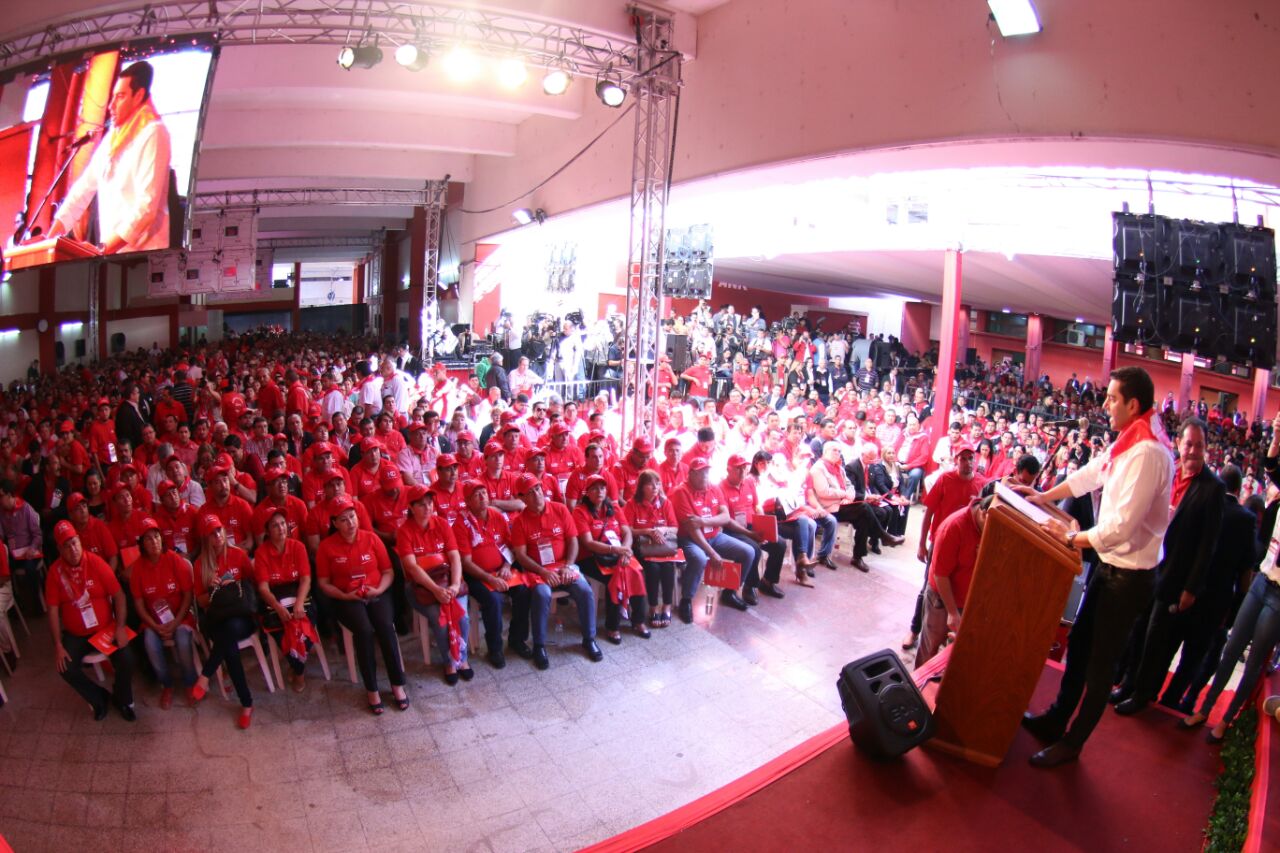 Pedor Alliana presidente del partido colorado. Foto ANR