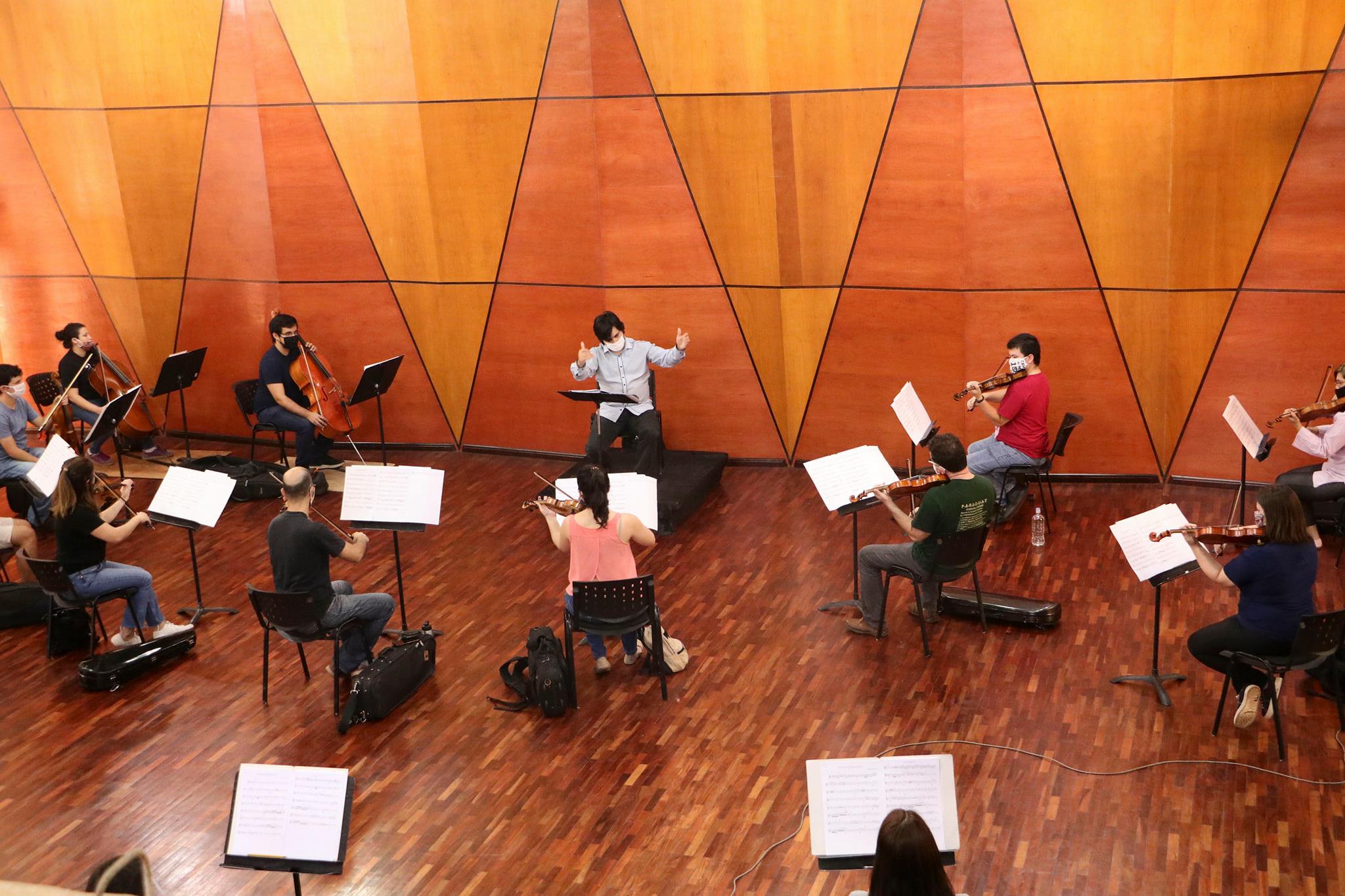 El ensayo de la Orquesta Sinfónica Nacional. Foto: OSN